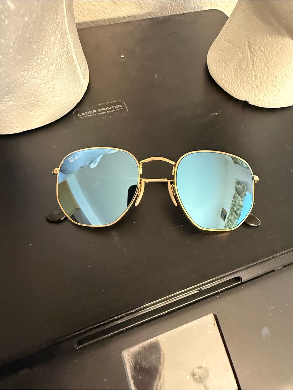 Ray-ban Rb3548n sunglasses with blue mirrors